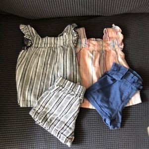 2 tank and short sets